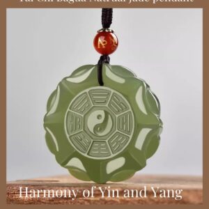 taichi bagua fengshui jade pendant